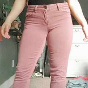 Rusty pink jeans